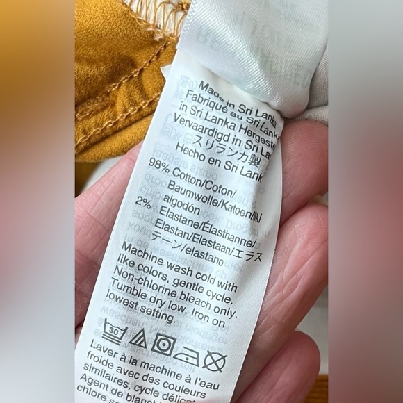 J Crew Factory Corduroy Pants 9" High Rise Skinny size 31 - Picture 8 of 8